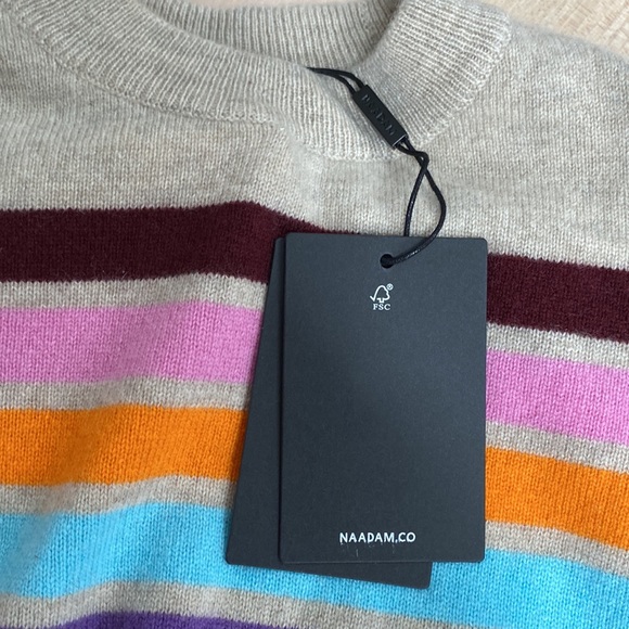 NAADAM kids 100% cashmere oatmeal sweater 7-8 - Picture 7 of 14